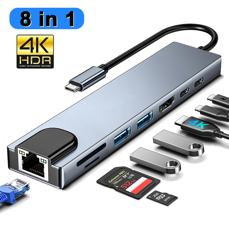 Home Office For Mac - 8 в 1 USB-концентратор типа C