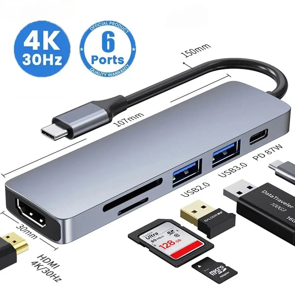 Home Office For Mac - Адаптер USB C-концентратора типа C 3.0