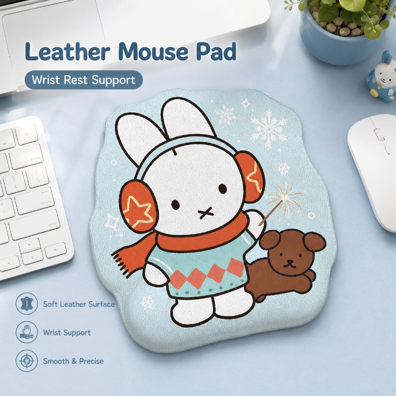 Wrist Rest Pad - Кожаный коврик для мыши с подставкой