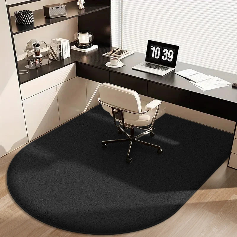 Home Office Rug - Однотонный фланелевый коврик для компьютерного кресла,