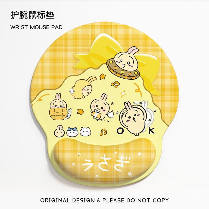 Wrist Rest Pad - Аниме-коврик для мыши Chiikawa с подставкой