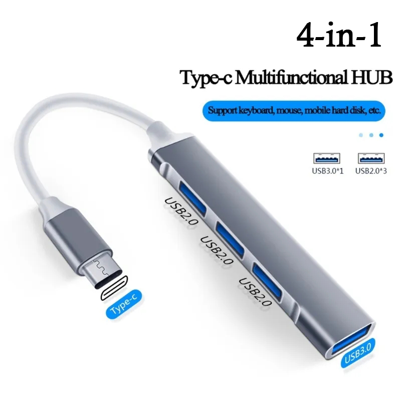Home Office For Mac - 4-в-1 USB C HUB 3.0 Type