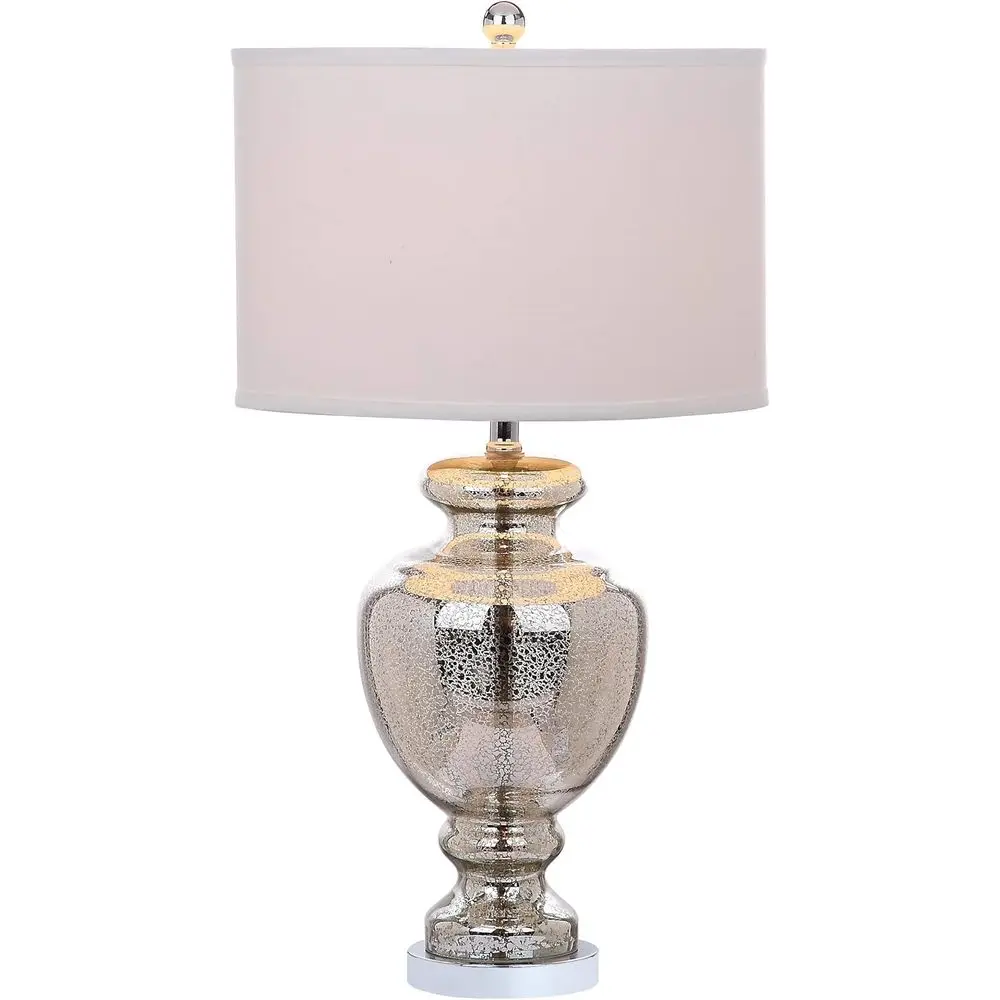 Home Office In Living Room - Настольная лампа Mercury Silver Crackle Glass
