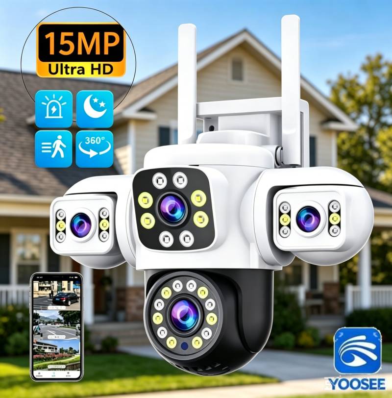 Home Office Email - Уличная водонепроницаемая IP-камера Yoosee 6K 15MP