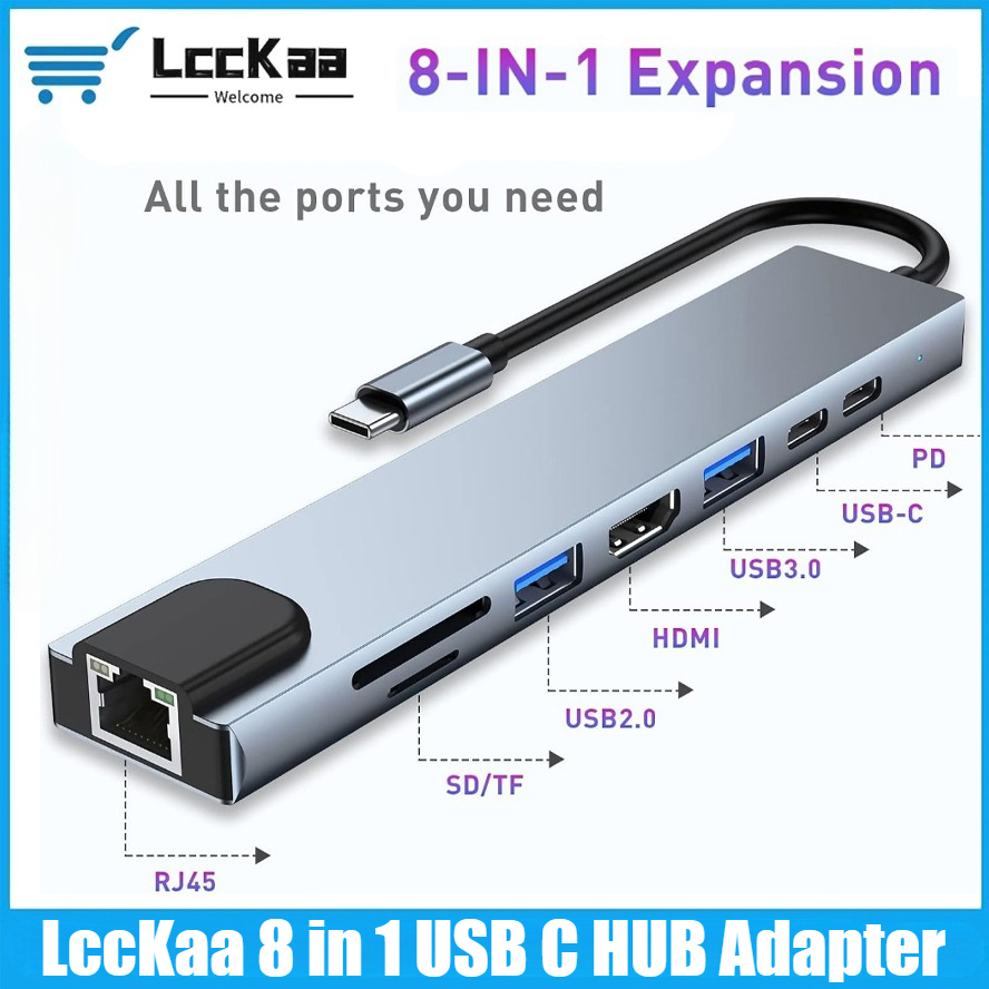 Home Office For Mac - USB-C хаб 8/7 в 1 с