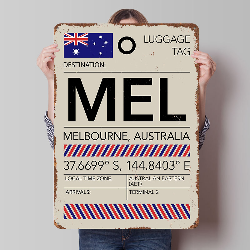Home Office Australia - Плакат с изображением аэропорта Мельбурна, Австралия,