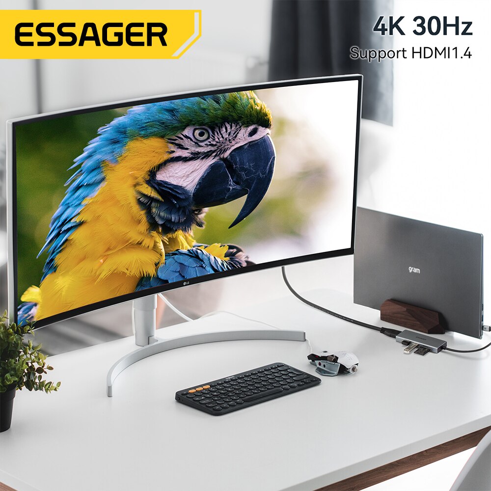 Essager 5 в 1 USB C концентрат – обзор и цена Home Office For Mac