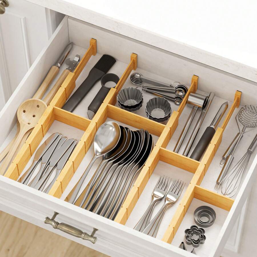 Бамбуковые разделители для ящи – обзор и цена Home Office Organization