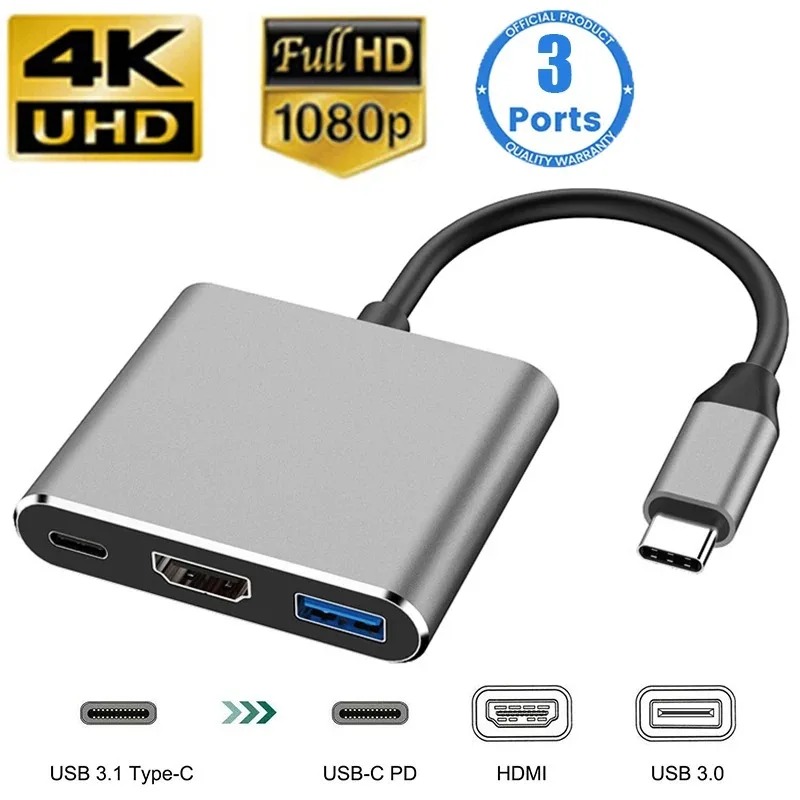 USB C-концентратор 3в1 Type C  – обзор и цена Home Office For Mac
